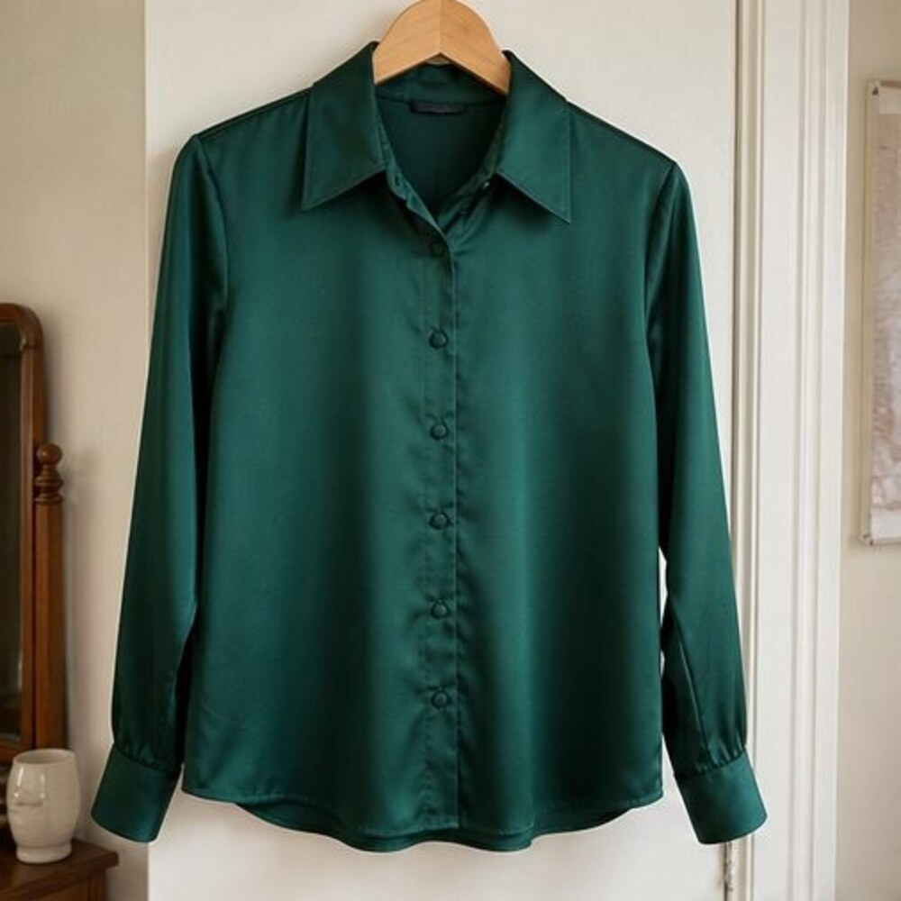 Emerald Puff Sleeve Top